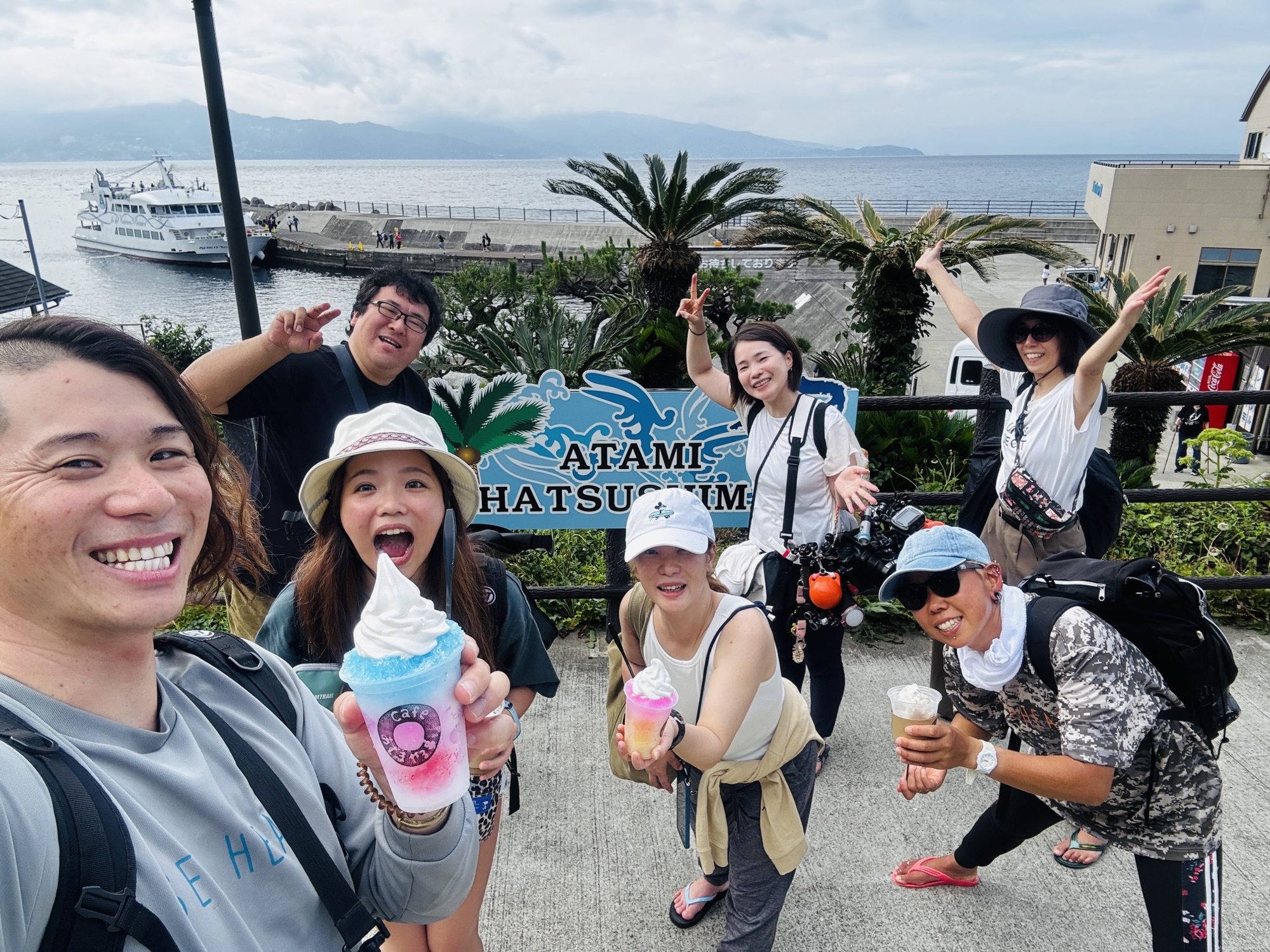 与那国よりヒロさん& t.k.co(てぃけこ)が!熱海に初島に満喫しまくり🥳